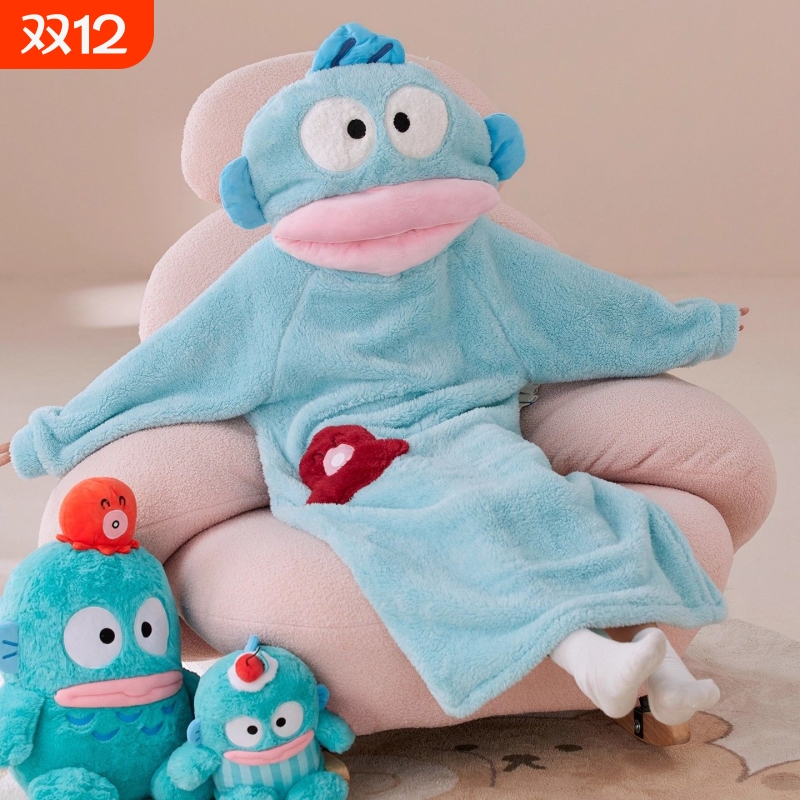 加厚搞怪丑鱼连体睡衣