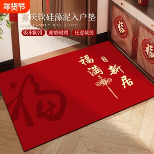 入户门地垫硅藻泥免洗可擦进门门口防滑脚垫地毯耐脏新款室内室外