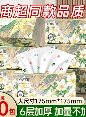 【抖音爆款】山茶花香印花抽纸