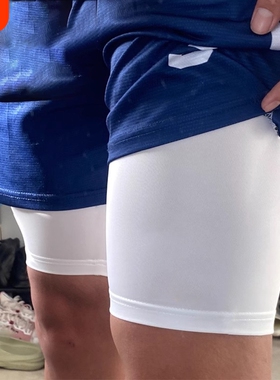 高弹力长裤男分压缩紧身裤训练健身篮球运动透气打底裤速干白色