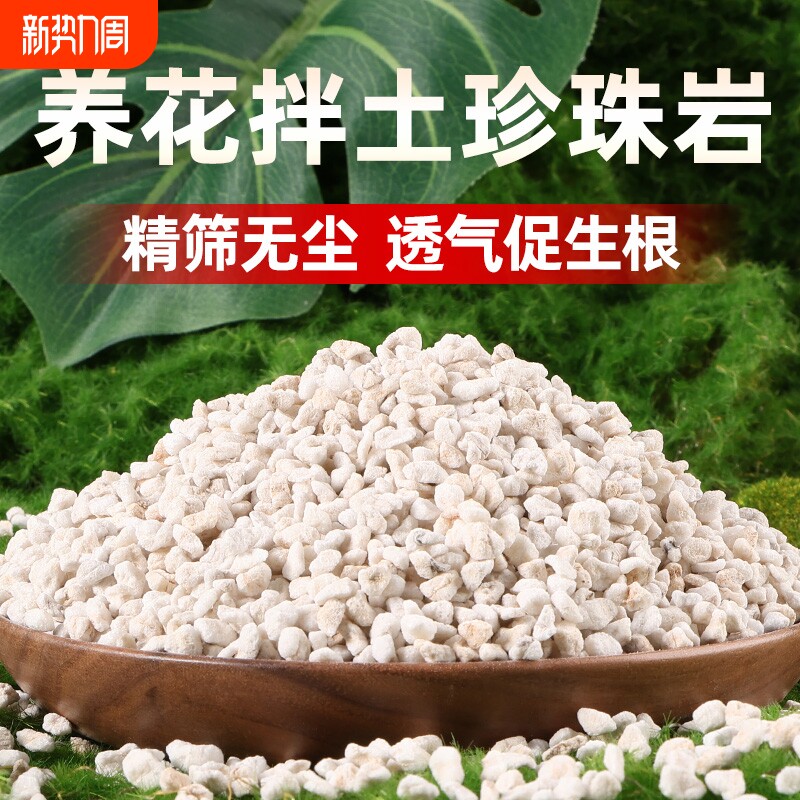 珍珠岩大颗粒养花硬质盆景专用多肉月季花用园艺营养拌土铺面蛭石