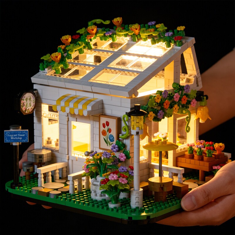 阳光花房diy手工小屋艺术屋房子模型微缩场景建筑积木生日礼物女