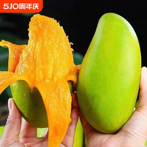 正宗越南玉芒大青芒果新鲜青皮芒果越南热带批发水果当季甜心芒