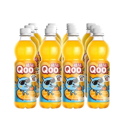 Qoo酷儿450ml*6瓶/12瓶橙汁饮料