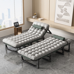 折叠床办公室陪护床折叠躺椅行军床成人午休简易神器便携工位结实