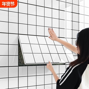 铝塑板仿瓷砖墙贴壁纸墙纸自粘防水防潮卫生间墙壁贴纸墙面装饰板