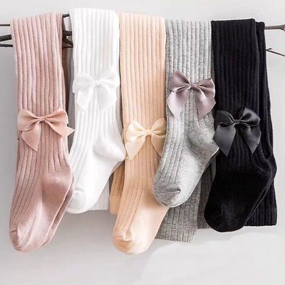 婴儿春秋薄款纯棉洋气连裤袜