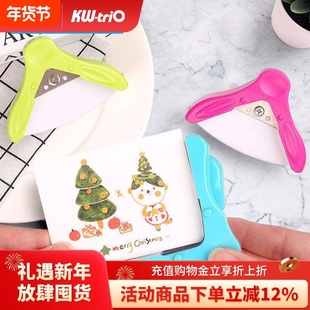 可得优圆角器R5原角器安静书裁纸神器分类考研倒角器打孔活页剪角钳弧形裁边名片照片切diy贺卡9z194四合一