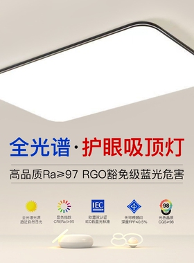 2025年新款led吸顶灯房间卧室灯客厅灯大厅现代简约大气中山灯具