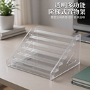 亚克力多功能吧唧展示架化妆品收纳盒梳卡片谷子徽章小摆件置物架