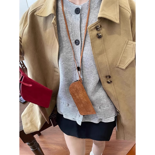 眼镜包便携式随身近视镜眼睛皮盒子墨镜学生收纳袋挂脖挂绳防压