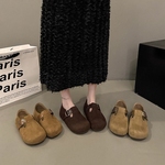 5cm厚底内增高全包勃肯鞋女2025秋季新款一脚蹬博肯懒人鞋 Y22