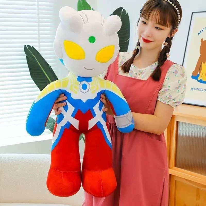 迪迦超大号奥特毛绒公仔儿童睡觉抱枕赛罗玩具男孩礼物玩偶抱娃娃