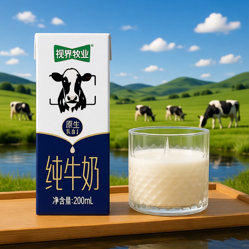 纯牛奶生牛乳纯牛奶200ml*6盒全脂学生儿童营养早餐奶（超划算