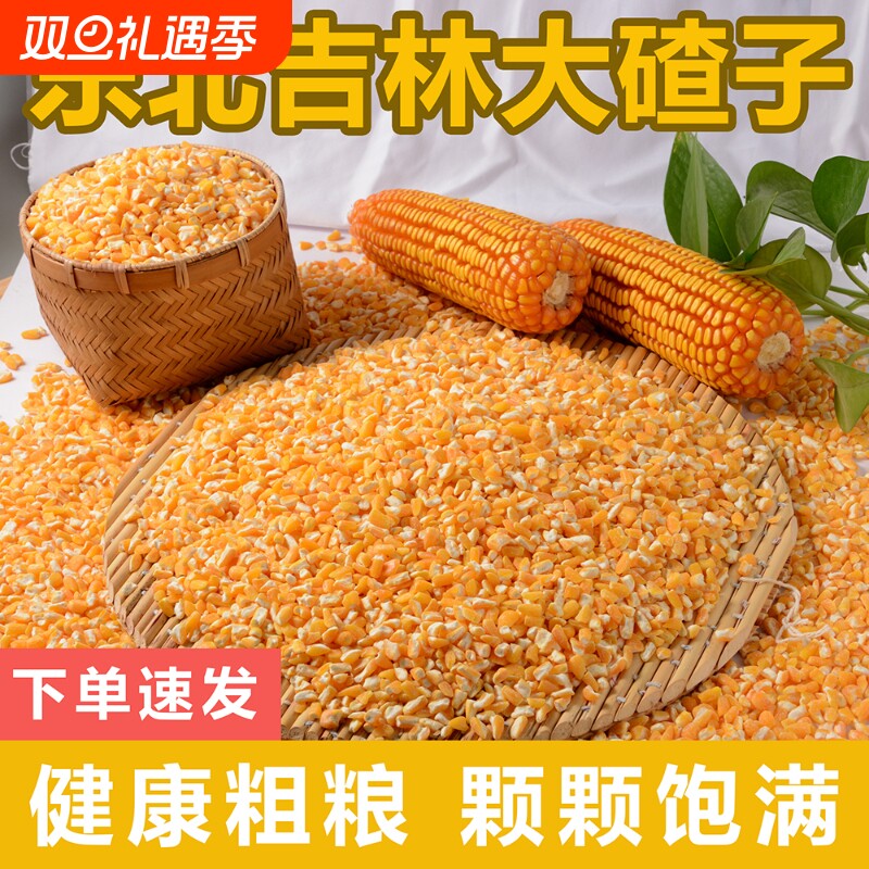 五谷杂粮玉米碎2025新米小碴子笨大碴子加芸豆苞米糁玉米碴粗粮
