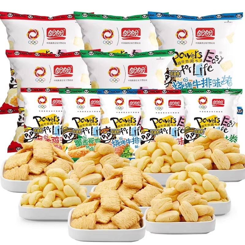 盼盼麦香鸡味块鸡块105g香蕉酥墨西哥鸡味卷整箱膨化香蕉味小吃