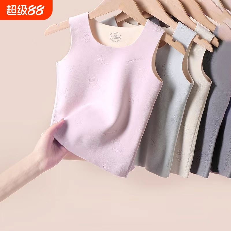 儿童德绒背心秋冬季加绒保暖内穿