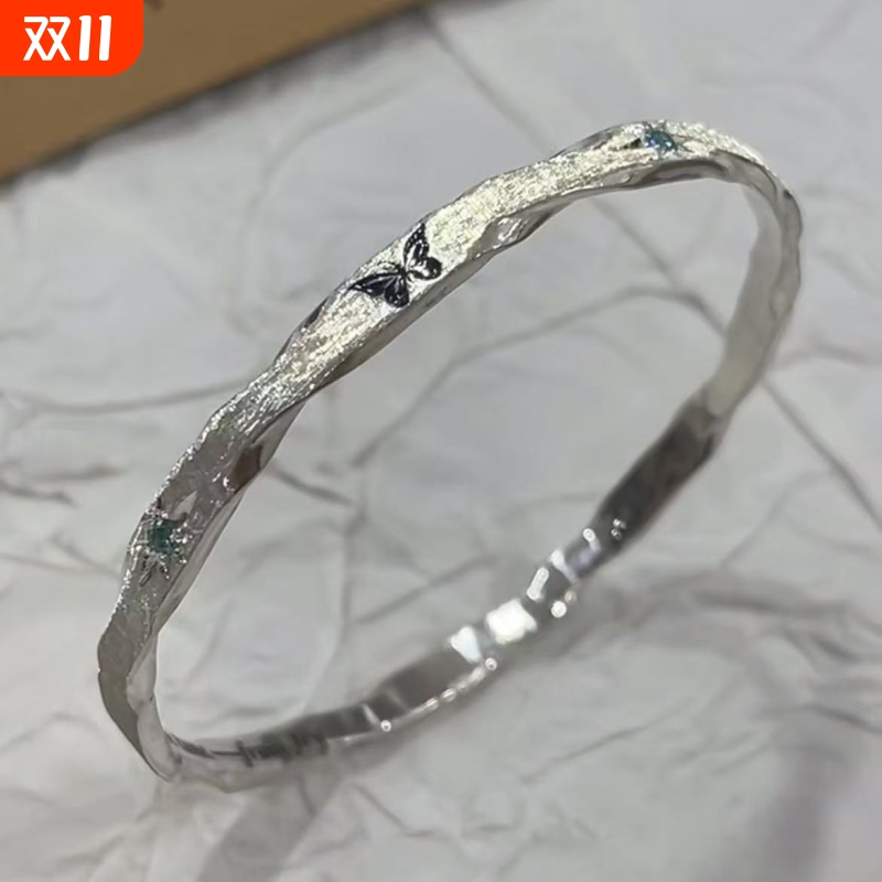 网红爆款高颜值蝴蝶手镯新款小众设计轻奢时尚手环男女同款送礼物