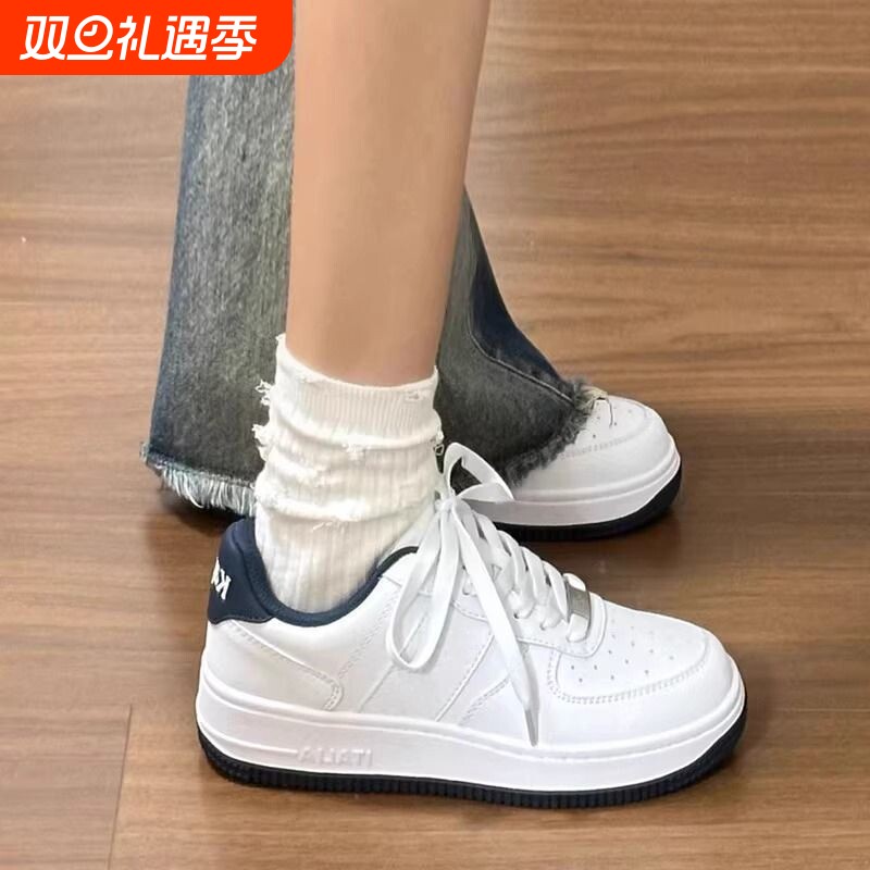 厚底板鞋女2025新款潮流秋季