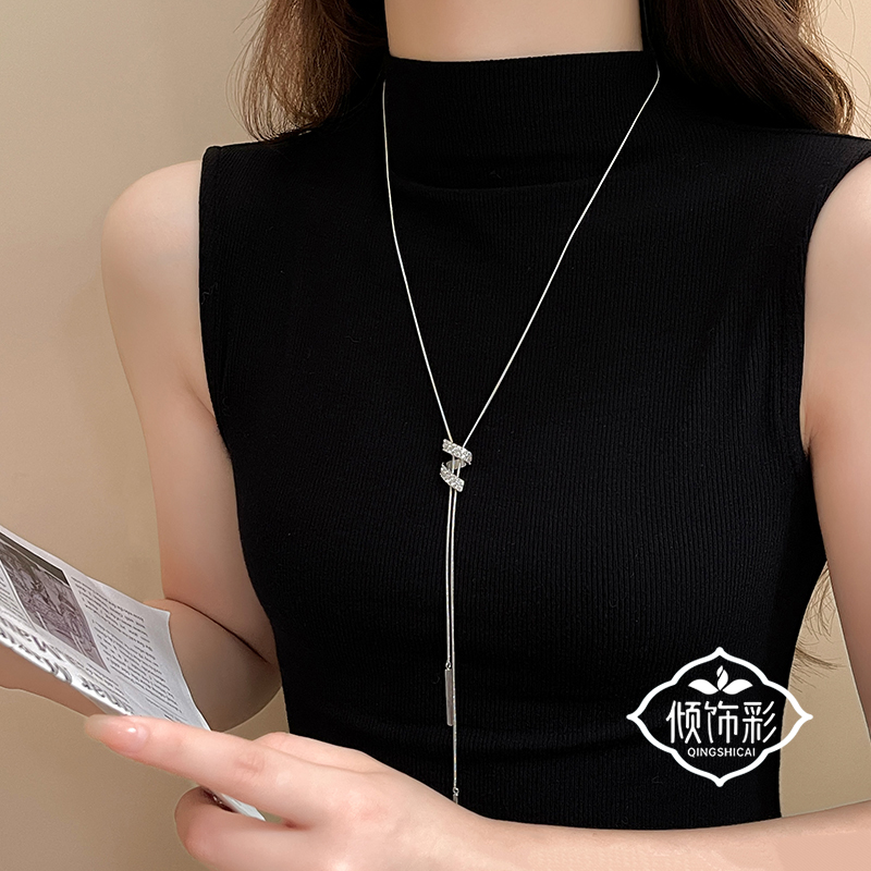 精致秋冬毛衣链女轻奢高级感气质大气小众长项链2025新款毛衣配饰