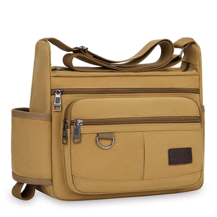 包包小挎包背包单肩斜挎包 休闲男士 2023男式 帆布包男斜跨男包横款