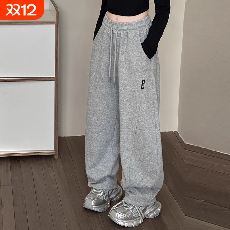 女童裤子春秋款运动裤儿童2025新款香蕉卫裤女孩洋气女大童装春装