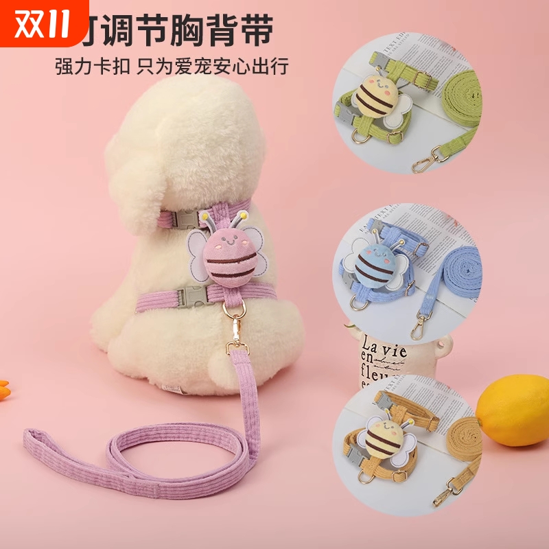 炅哆哆猫咪牵引绳子胸背带防挣脱