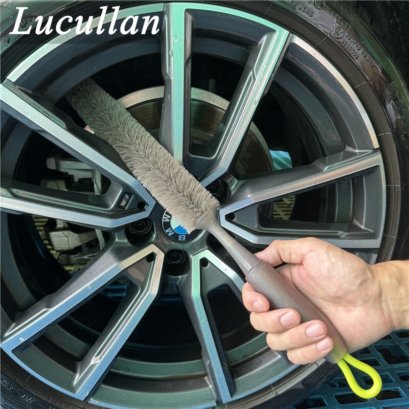 【适合加密轮毂】汽车轮毂缝隙清洁刷钢圈卡钳发动机舱凹槽洗车刷