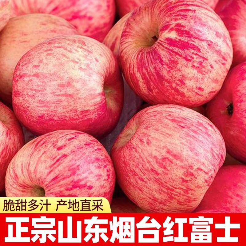 2025正宗山东烟台红富士苹果脆甜多汁大苹果当季应季新鲜水果