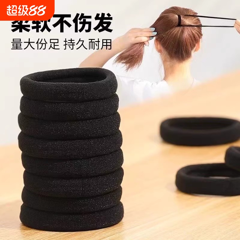高弹力发绳皮套女扎头发皮筋简约发圈扎马尾头绳莫兰迪耐用发饰品