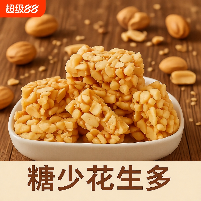 花生酥糖花生糖酥糖非杜浔花花生糖酥怀旧小吃花生零食好吃原味