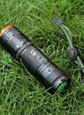 L2变焦强光手电筒 远射200-500米户外防水可充电LED灯具