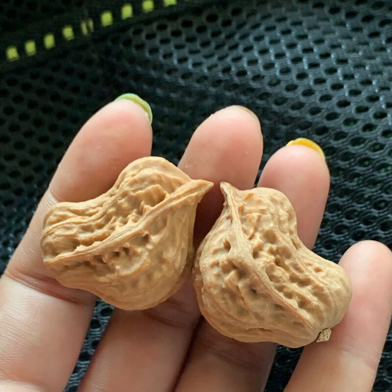 文玩手把件异形迷你小鸟鸳鸯盘玩畸形和平鸽麻核桃秋子鸡虎头麦穗