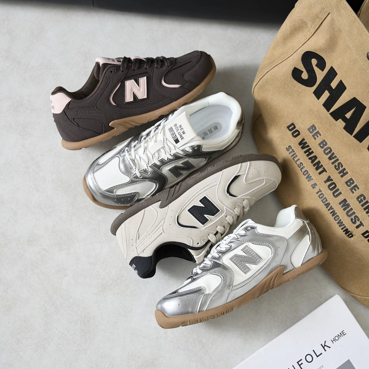 NEW BOLUNE/新百伦男女时尚潮流赛车鞋透气舒适德训鞋休闲老爹鞋