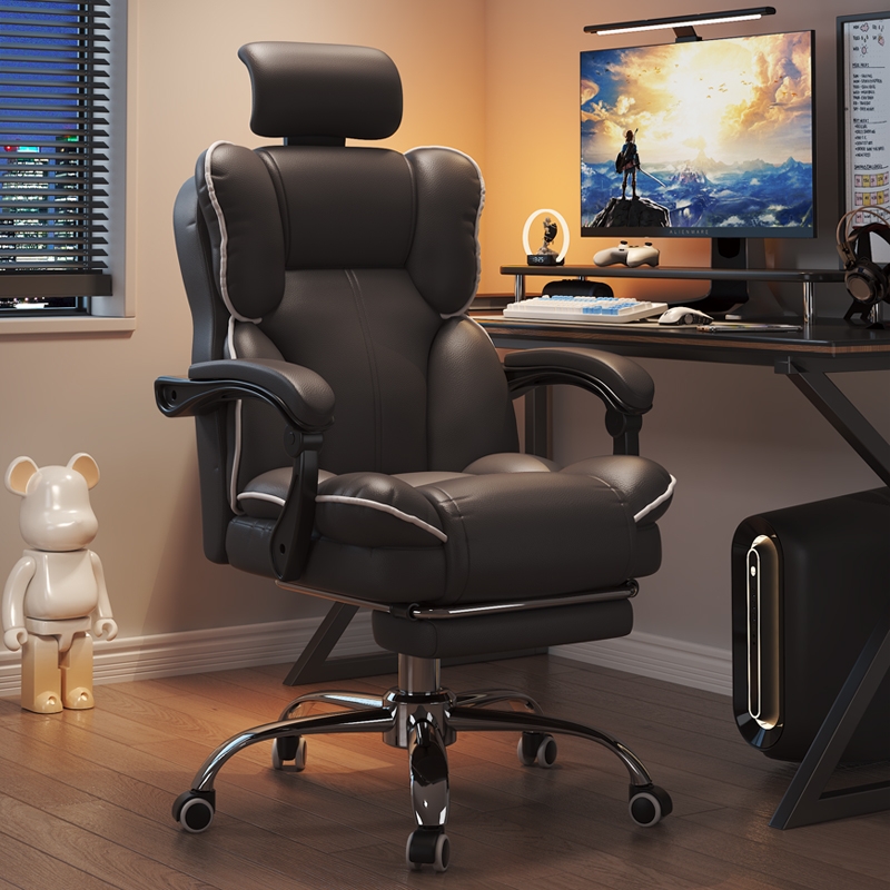 电脑椅人体工学椅子升降可躺舒服久坐电竞椅老板椅办公室宿舍家用