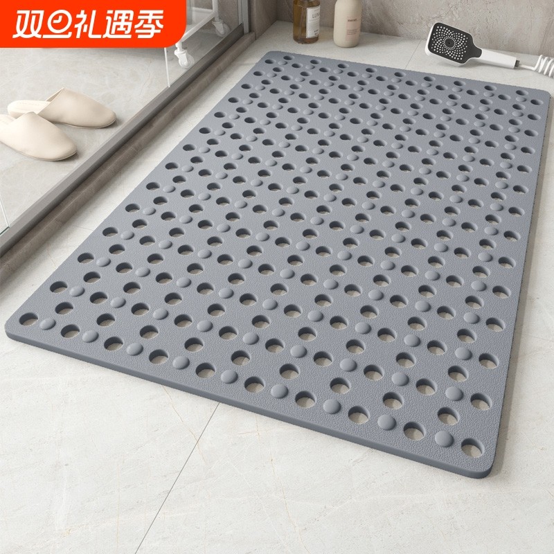 卫生间防滑垫浴室隔水防滑脚垫淋浴房吸盘按摩地垫卫浴防摔淋浴垫
