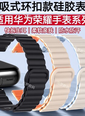 硅胶柔软亲肤运动磁吸双色腕带