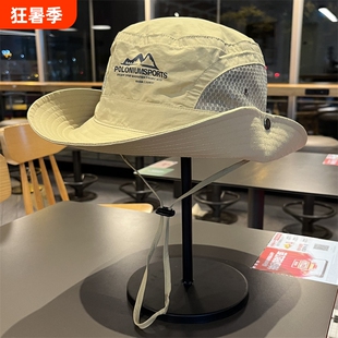 山系遮阳帽子渔夫帽男女徒步登山户外钓鱼防紫外线西部牛仔帽防水
