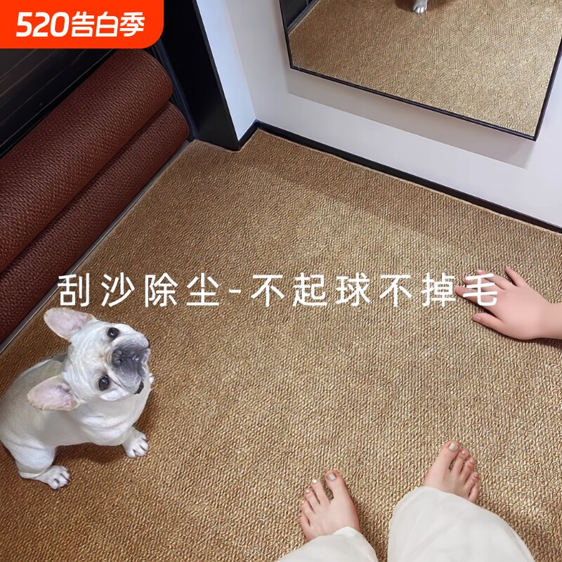 仿剑麻入户门地垫可裁剪可机洗地毯防滑门口进门脚垫卧室玄关门厅