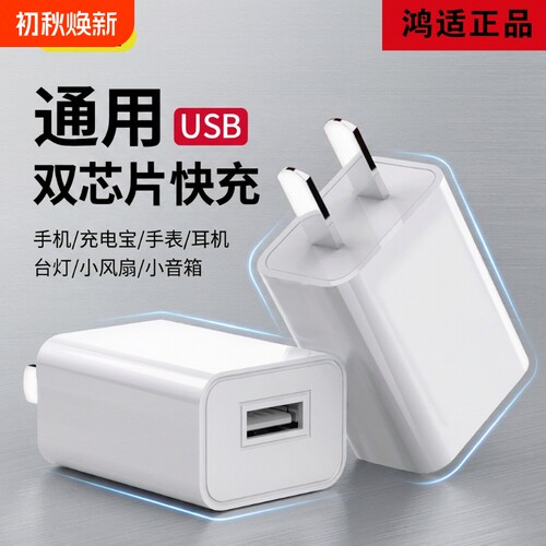 5v2a充电头usb插头usb电源适配器手机通用五伏二安双安卓充电器头慢充普通充电插头充电宝小功率接口门锁