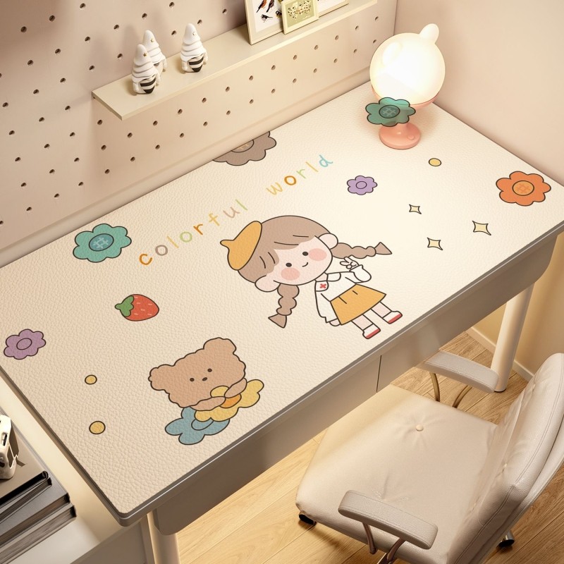 儿童书桌垫子学习环保桌垫学生写字皮革桌面保护垫学生防水桌布