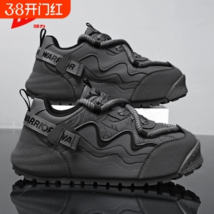 回力灰色休闲板鞋男款2025冬季新款百搭厚底潮鞋高级感运动老爹鞋