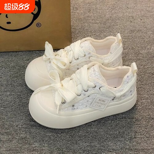 意尔康心选奶呼呼厚底小白鞋子女2026春新款韩系运动休闲板鞋丑萌