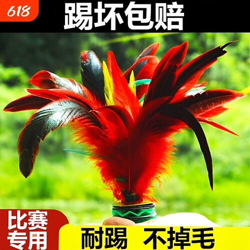 鸡毛毽子比赛幼儿园中老年大花