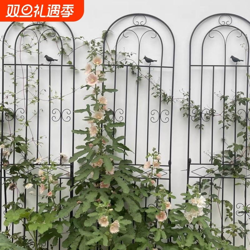 爬藤架子花支架蔷薇月季种植庭院栅栏户外花架三角梅铁艺爬藤花架