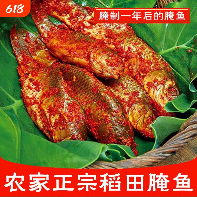 贵州黎平到稻花鱼腌鱼5斤装酸鱼黔东南土特产腌制整条侗族稻田鱼