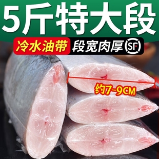 带鱼新鲜冷冻带鱼段刀鱼中段特级大无冰东海小眼海鲜整箱10斤水产
