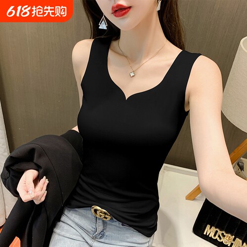 吊带背心女无袖外穿上衣