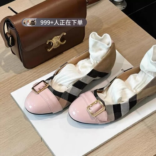 羊皮版~法式真皮单鞋女内增高俏皮圆头金属方扣浅口百搭玛丽珍鞋