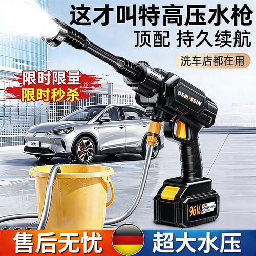德国高压锂电洗车水枪无线大功率